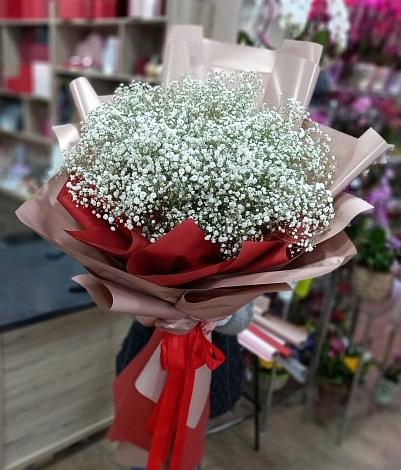 Букет цветов из: Гипсофила в Никитское