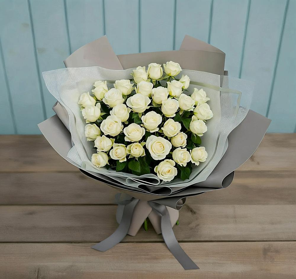 Букет Белоснежная нежность в Никитское