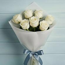 Букет 7 Белых роз Эдлесс Лав #REPLACE_PRED# Никитское