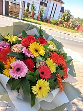 Букет цветов из:  Герберы #REPLACE_PRED# Никитское