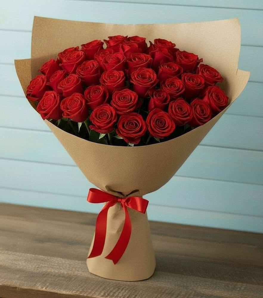 Букет Красные розы Милано в Никитское
