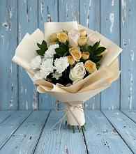 Букет цветов из:  Розы и Хризантемы в Никитское