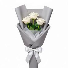 Букет 3 белые розы #REPLACE_PRED# Никитское