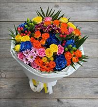 Букет цветов из:  Розы и Хризантемы в Никитское